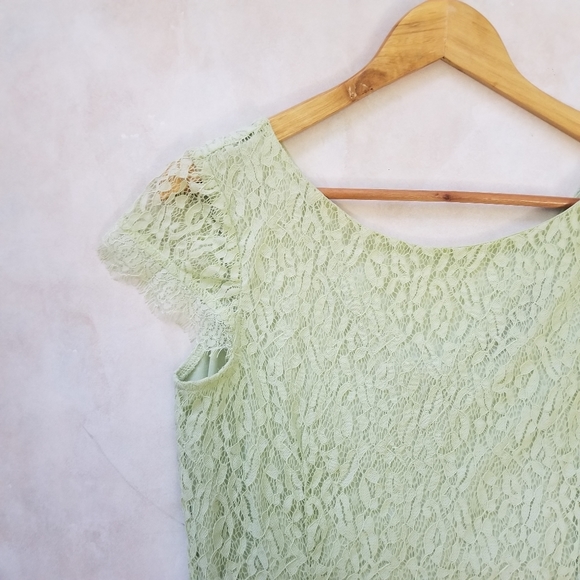 ANGEL EYE Pastel Lace Sheath Dress - Picture 4 of 8